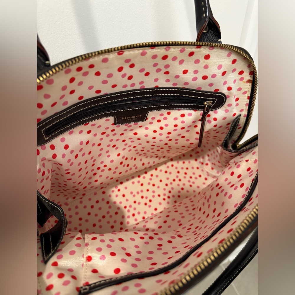 Kate Spade Baxter Street Catalina Black Leather Satchel‎ Bag, Very Gently Used - Picture 6 of 7